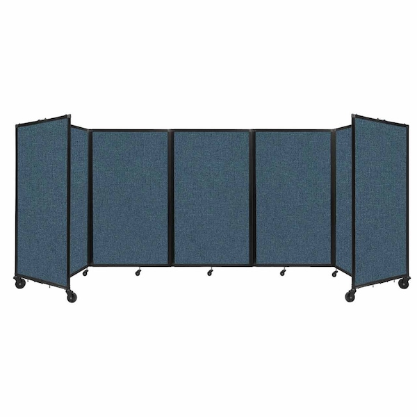 Room Divider 360 Folding Portable Partition 14" x 5' Caribbean Fabric